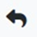 Reply icon. A return arrow signifies that a message can be replied to